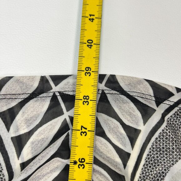 NWOT Farm Rio Lace Nature Tulle Midi Dress Long Sleeves Size S Multicolor - Picture 14 of 15